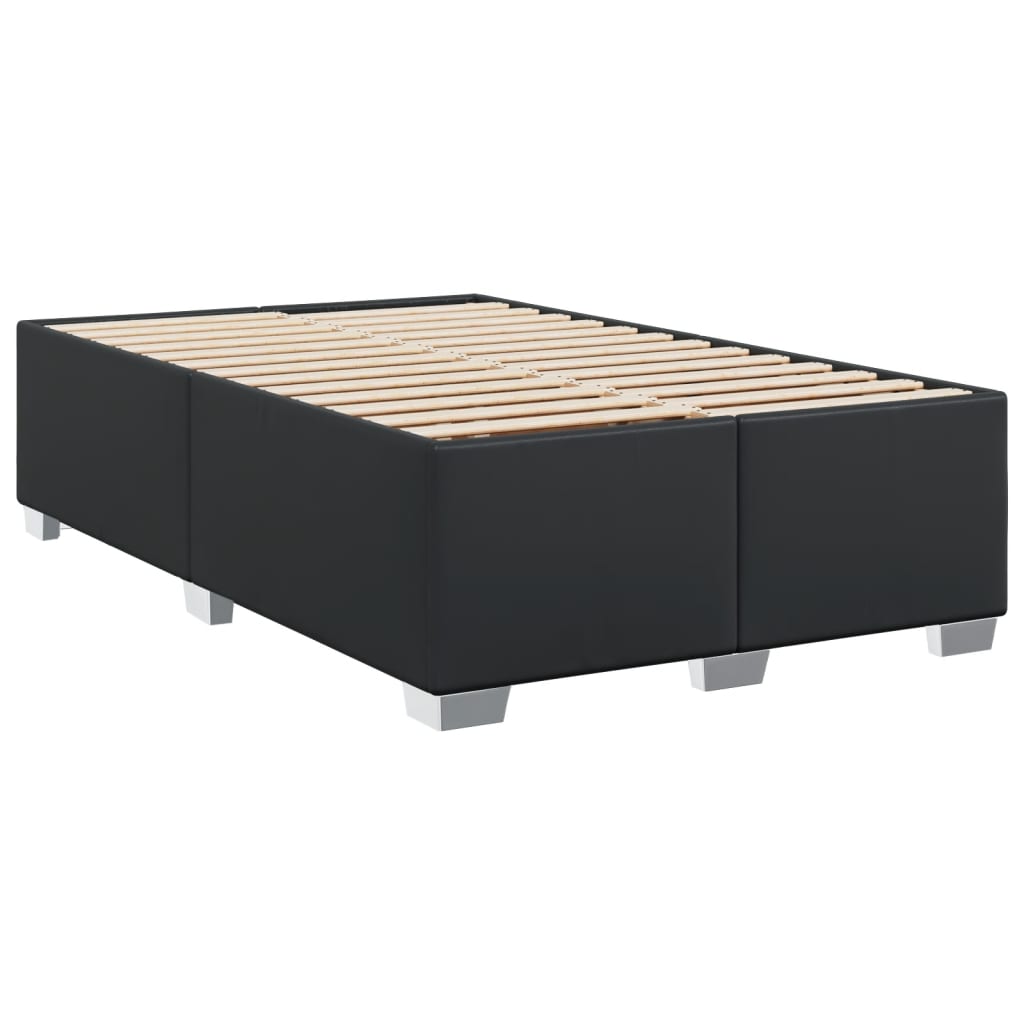 Bedframe kunstleer zwart 120x200 cm – afbeelding 3