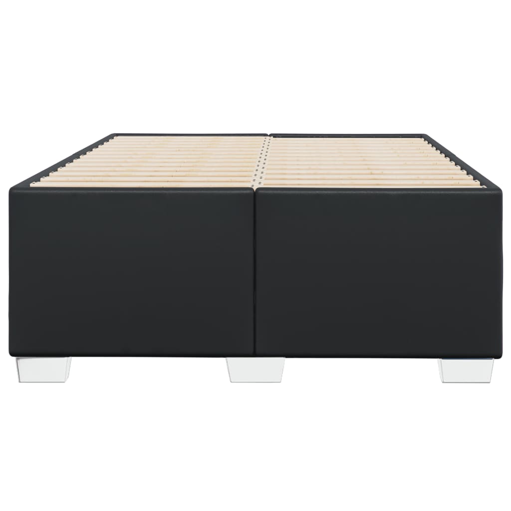 Bedframe kunstleer zwart 120x200 cm – afbeelding 4