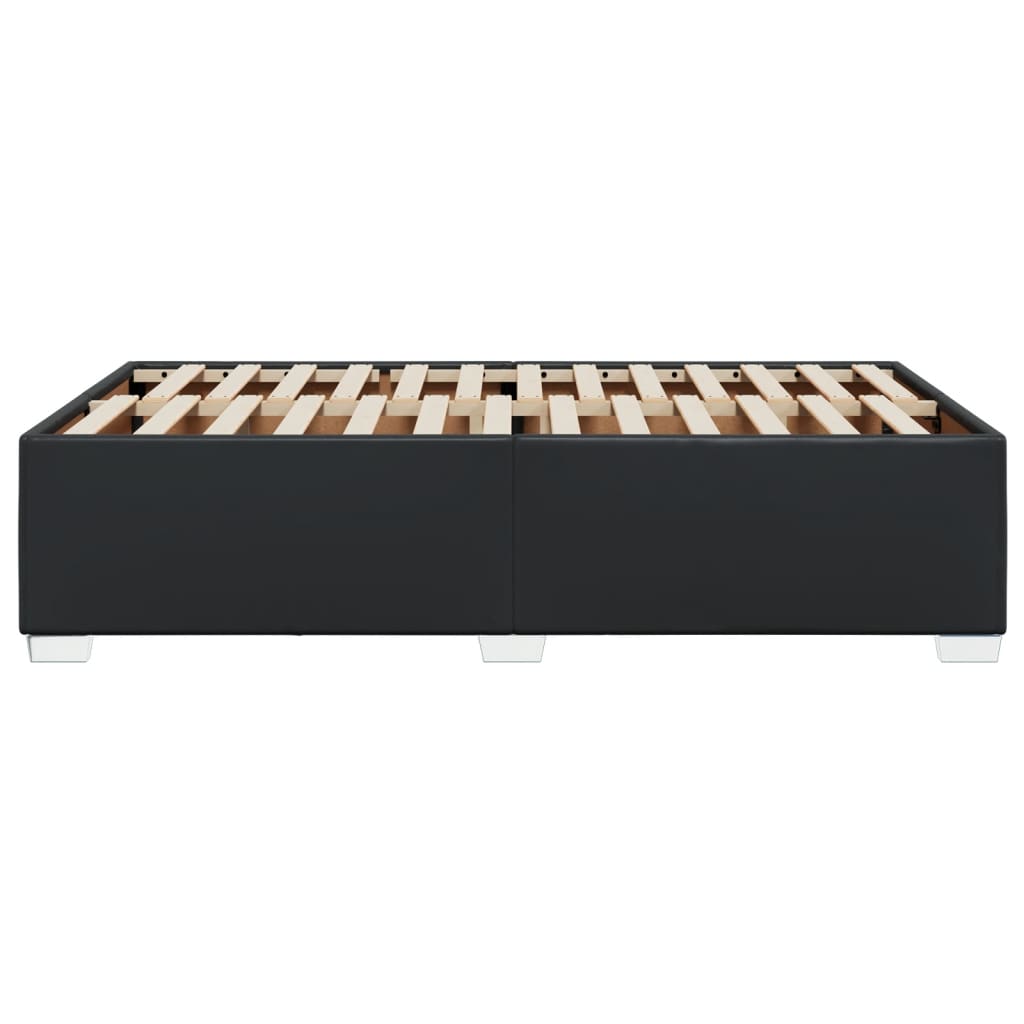 Bedframe kunstleer zwart 120x200 cm – afbeelding 5