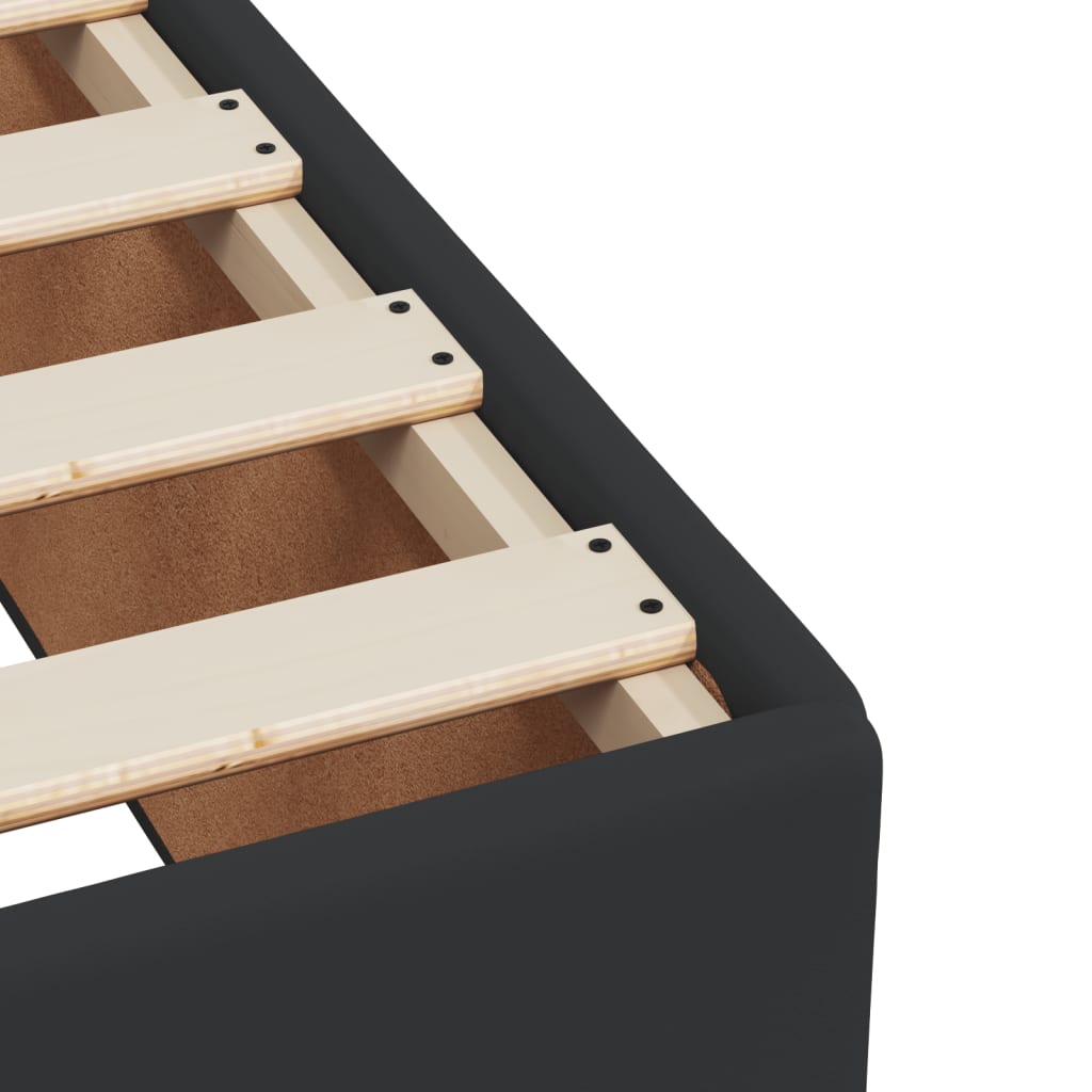 Bedframe kunstleer zwart 120x200 cm – afbeelding 7