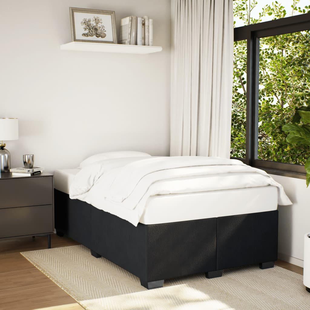 Bedframe zonder matras 120x190 cm fluweel zwart – afbeelding 1