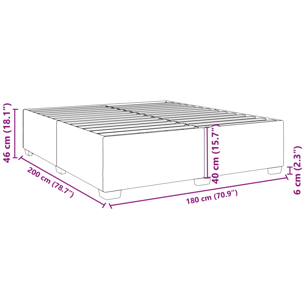 Bedframe fluweel roze 180x200 cm – afbeelding 9