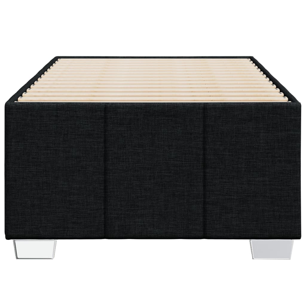 Bedframe zonder matras 90x200 cm stof zwart – afbeelding 4