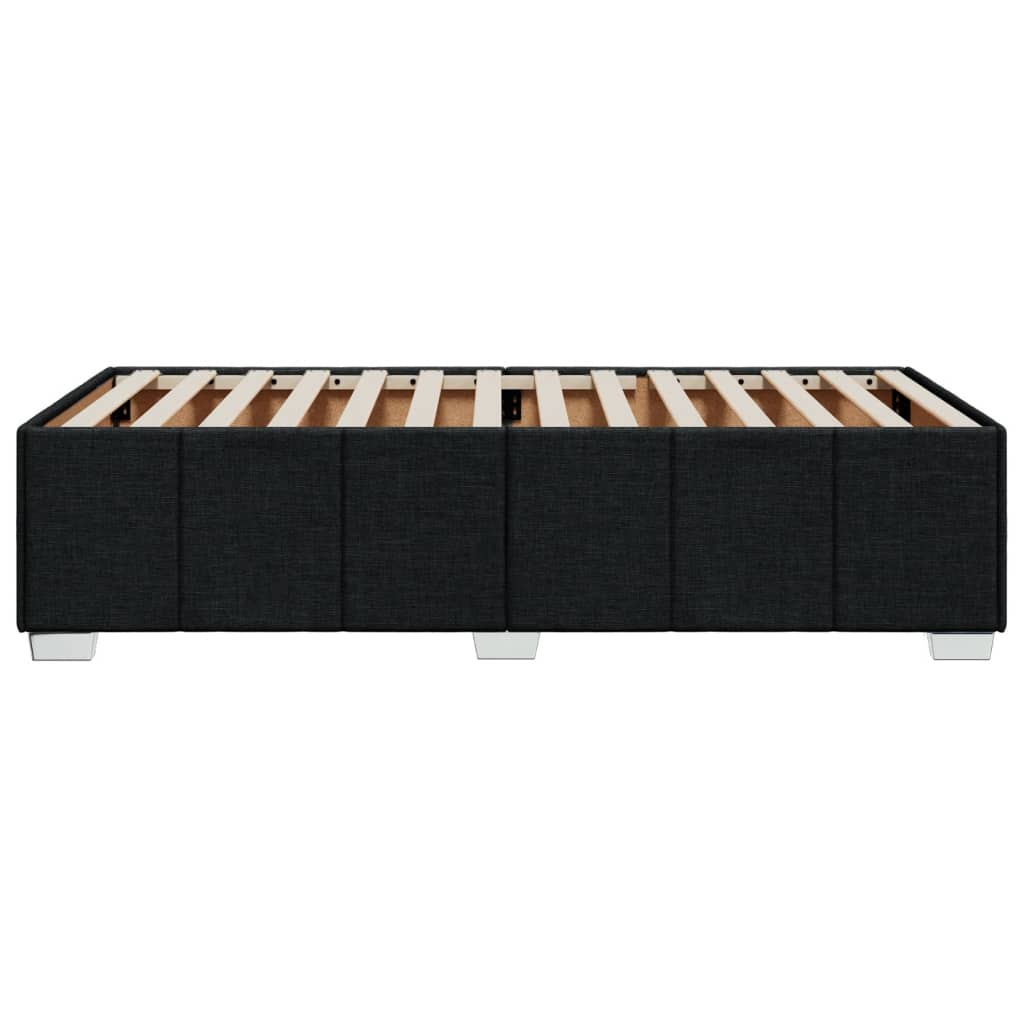 Bedframe zonder matras 90x200 cm stof zwart – afbeelding 5