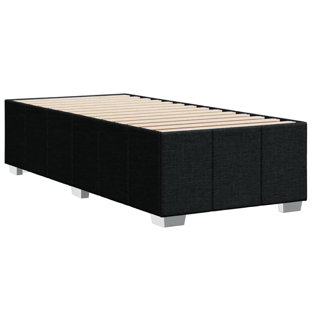 Bedframe zonder matras 90x200 cm stof zwart – afbeelding 6