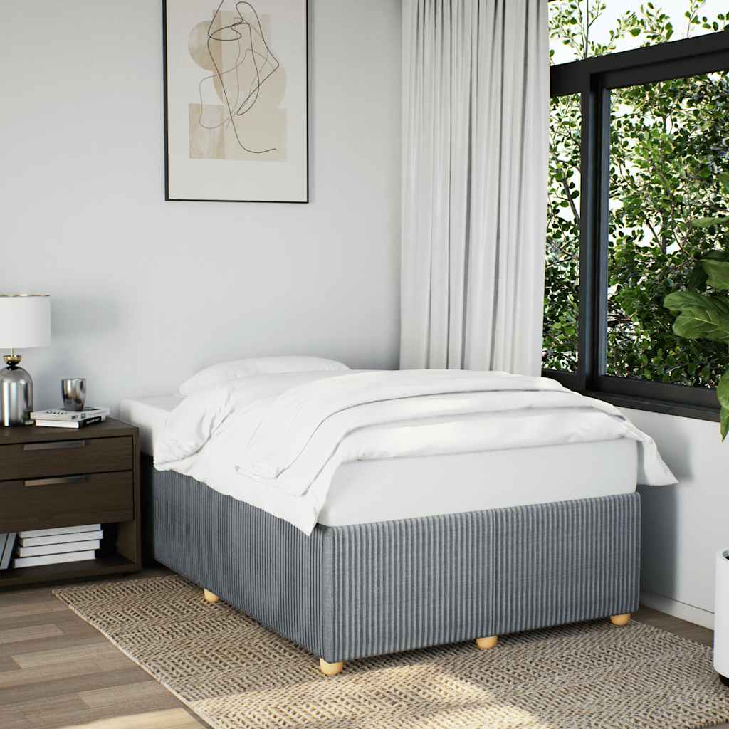 Bedframe zonder matras 120x200 cm stof lichtgrijs – afbeelding 1
