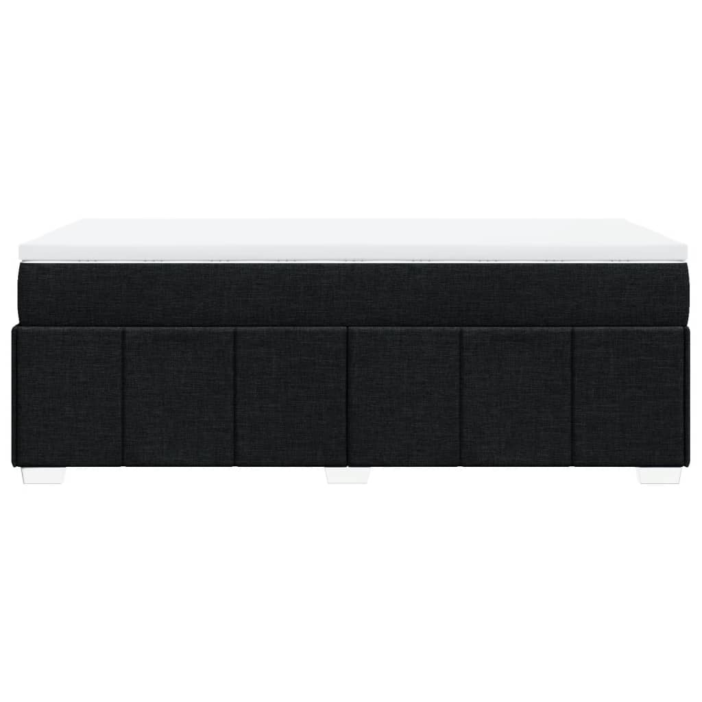 Boxspring met matras stof zwart 90x200 cm – afbeelding 8