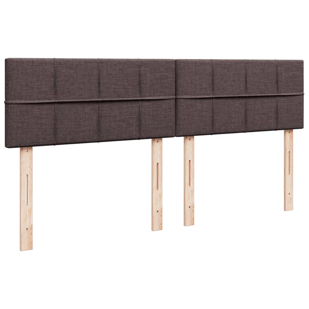Boxspring met matras stof donkerbruin 180x200 cm – afbeelding 8