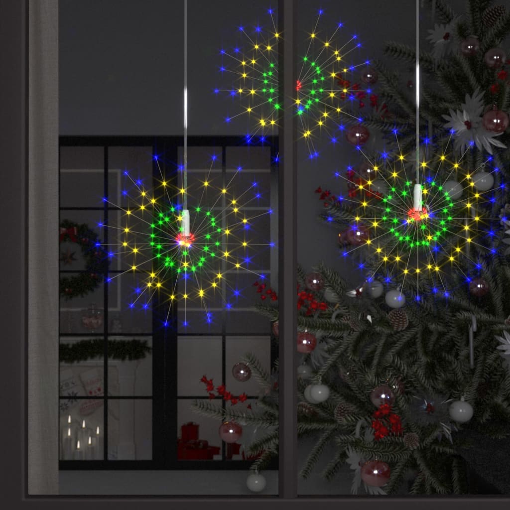 Kerstverlichting vuurwerk 140 LED's buiten 20 cm meerkleurig – afbeelding 1