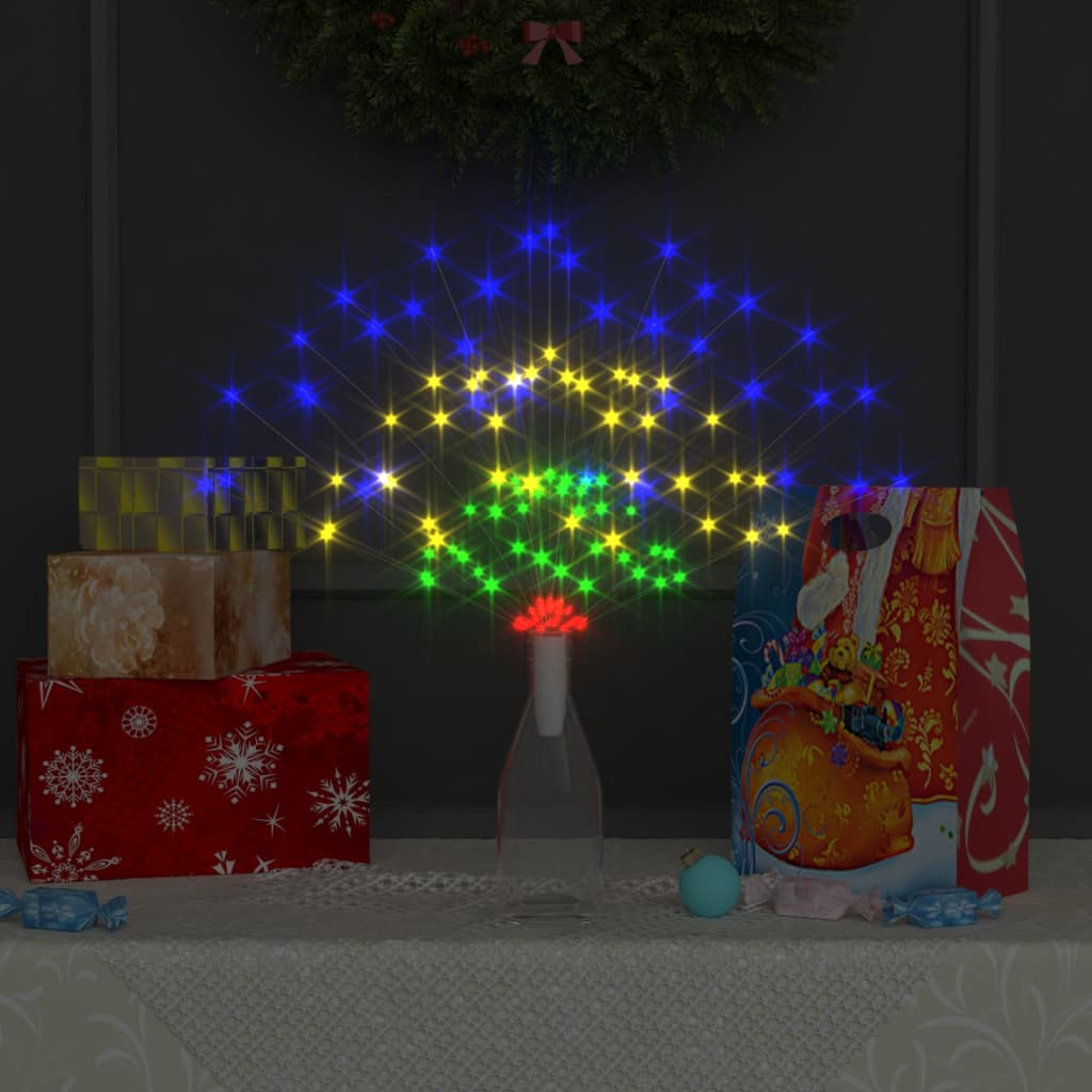Kerstverlichting vuurwerk 140 LED's buiten 20 cm meerkleurig – afbeelding 3