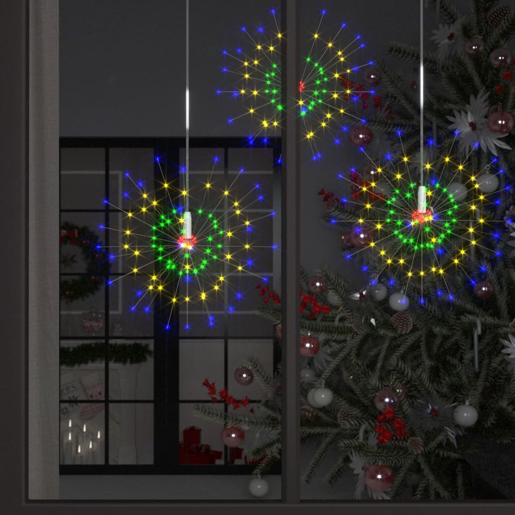 10 st Kerstverlichting vuurwerk 1400 LED's 20 cm meerkleurig – afbeelding 1