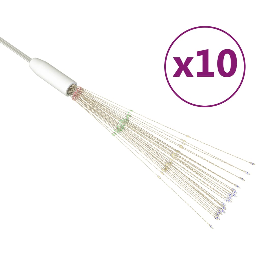 10 st Kerstverlichting vuurwerk 1400 LED's 20 cm meerkleurig – afbeelding 2