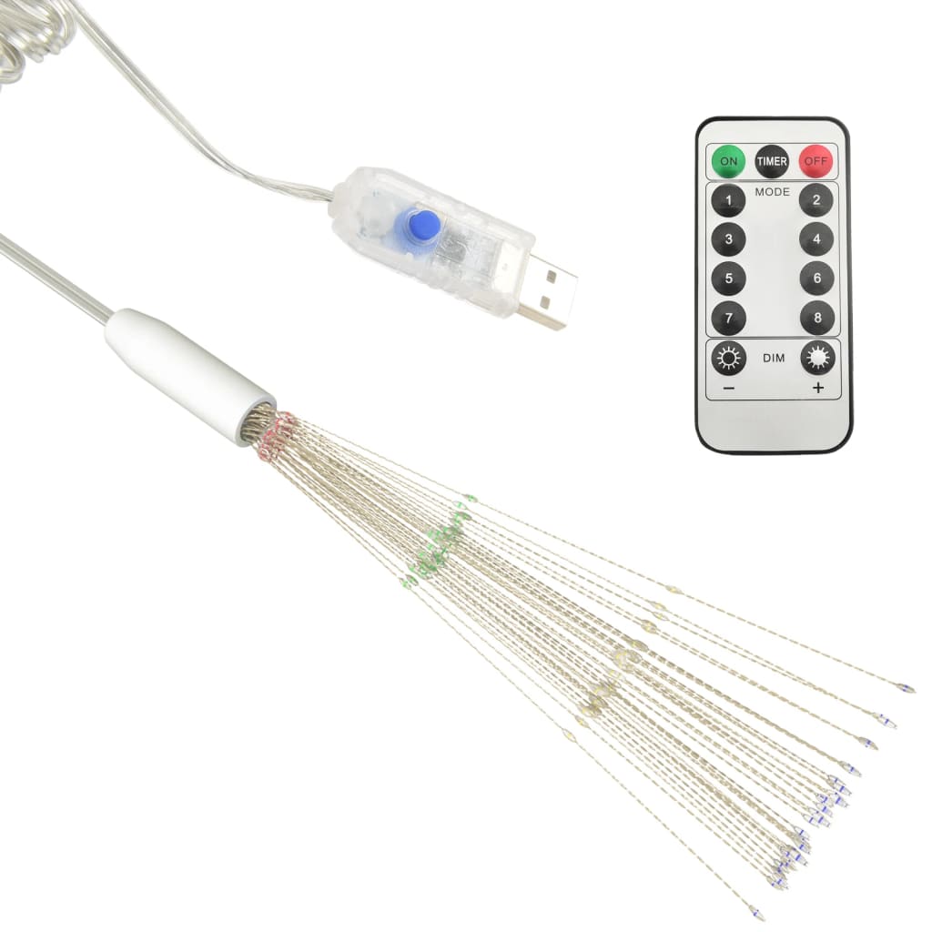 10 st Kerstverlichting vuurwerk 1400 LED's 20 cm meerkleurig – afbeelding 9