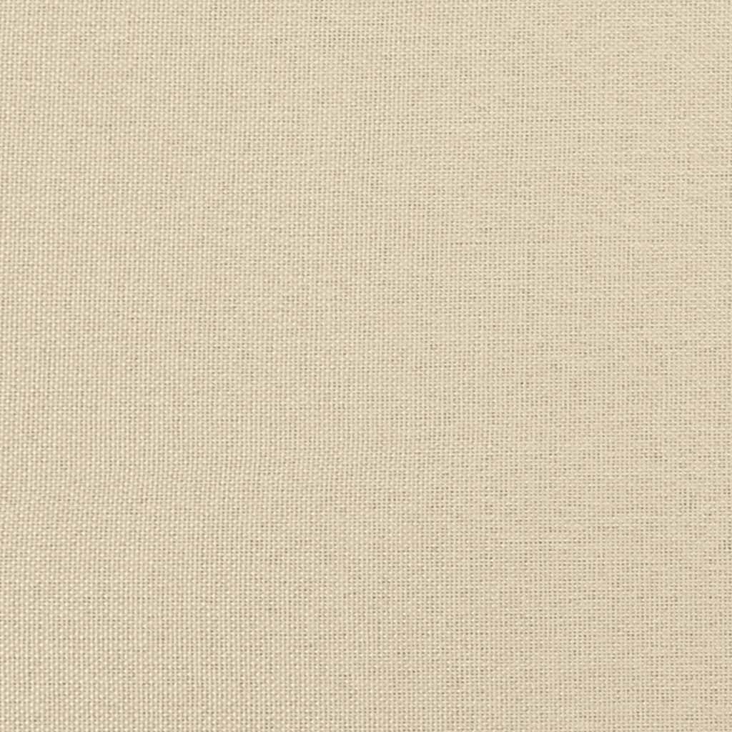 Boxspring met matras stof crèmekleurig 140x190 cm – afbeelding 12