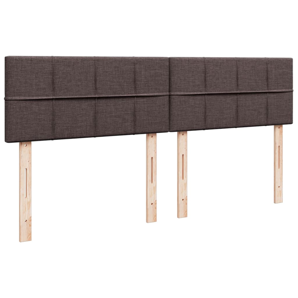Boxspring met matras stof donkerbruin 180x200 cm – afbeelding 10