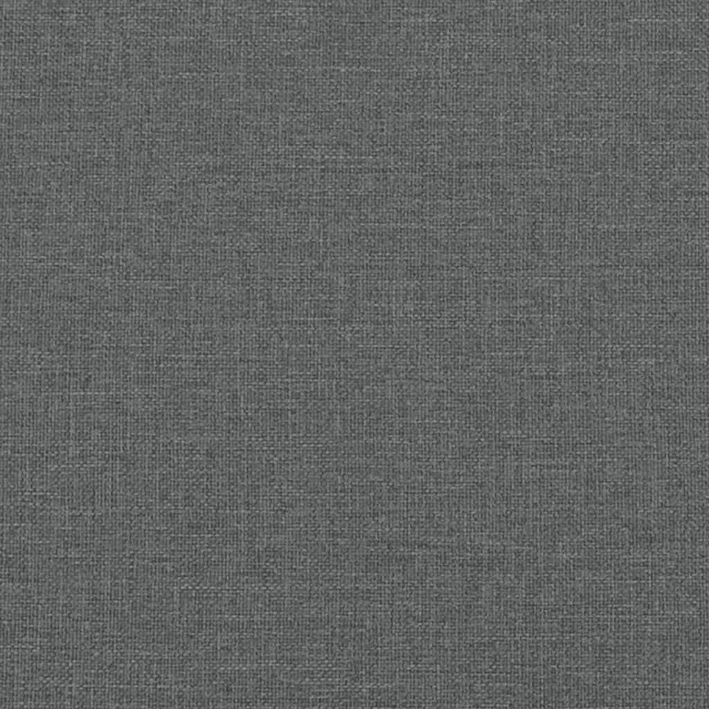 Boxspring met matras stof donkergrijs 120x190 cm – afbeelding 12