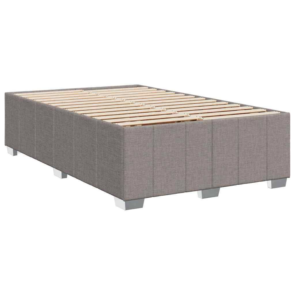 Boxspring met matras stof taupe 120x200 cm – afbeelding 8