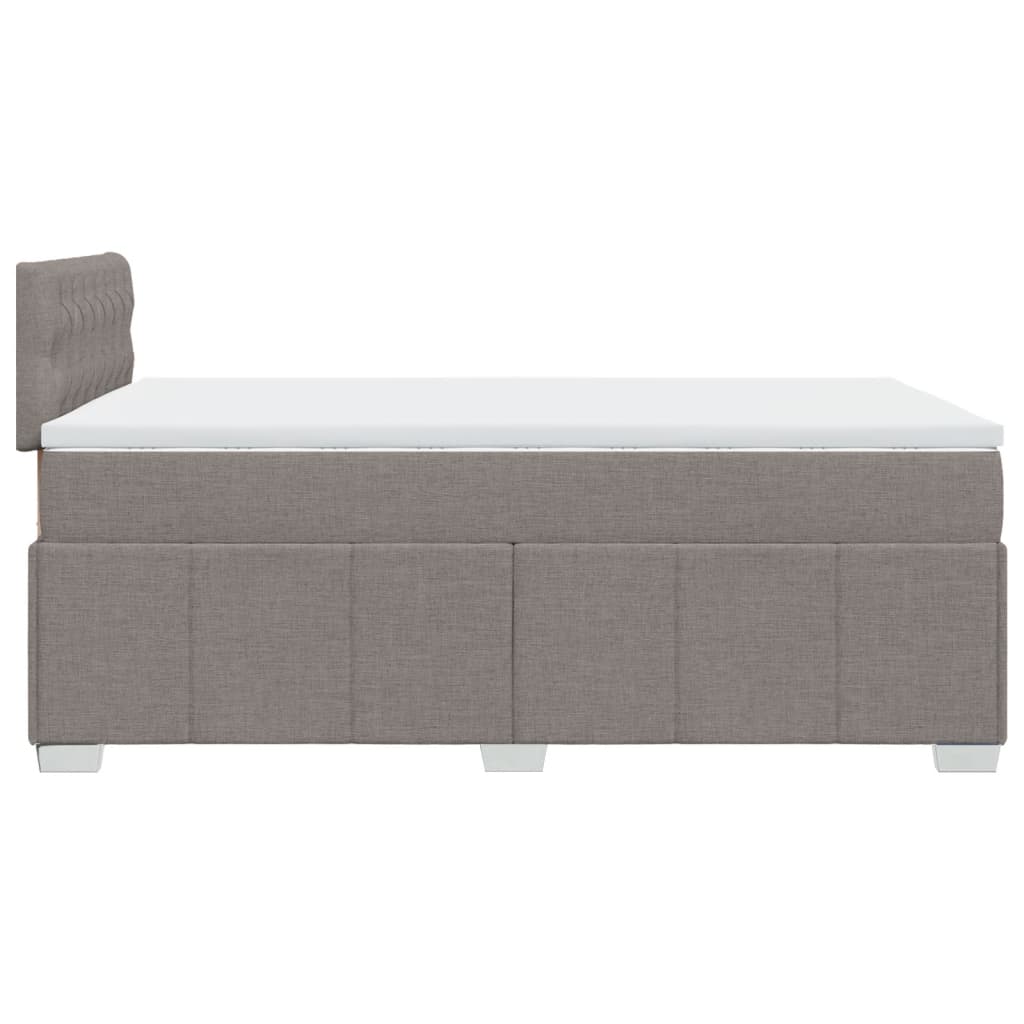 Boxspring met matras stof taupe 120x200 cm – afbeelding 5