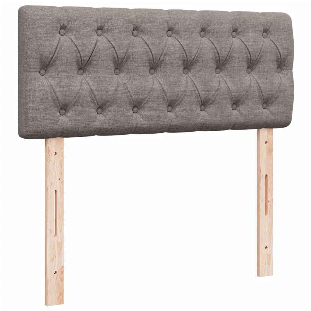 Boxspring met matras stof taupe 120x200 cm – afbeelding 7
