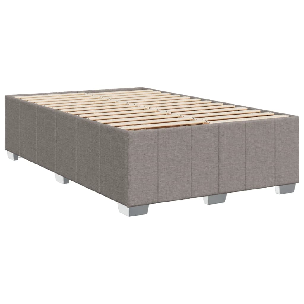 Boxspring met matras stof taupe 120x200 cm – afbeelding 8