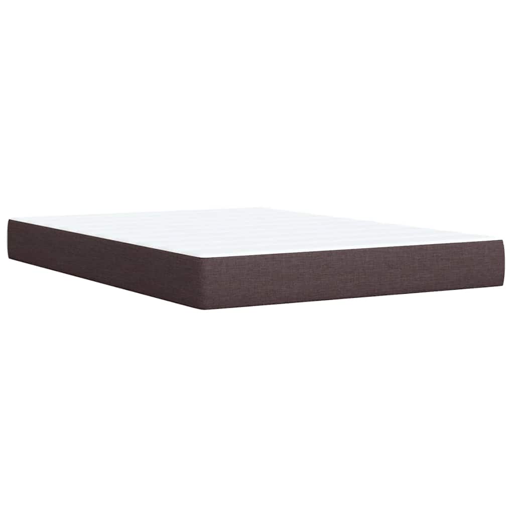 Boxspring met matras stof donkerbruin 160x200 cm – afbeelding 9