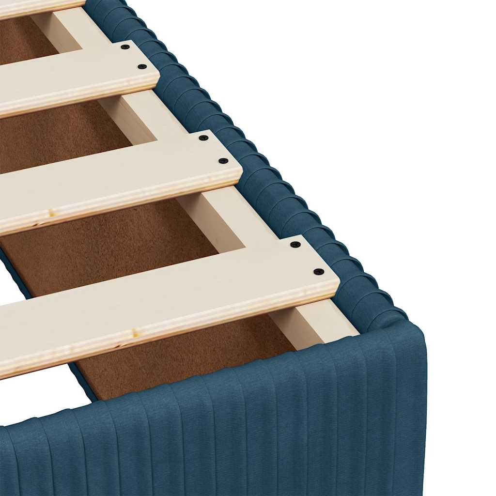 Boxspring met matras fluweel blauw 80x200 cm – afbeelding 11