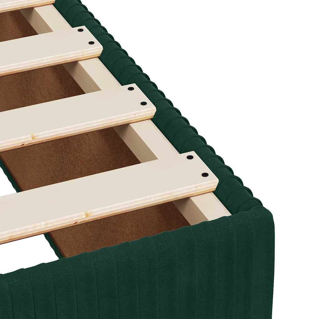 Boxspring met matras fluweel donkergroen 80x200 cm – afbeelding 11