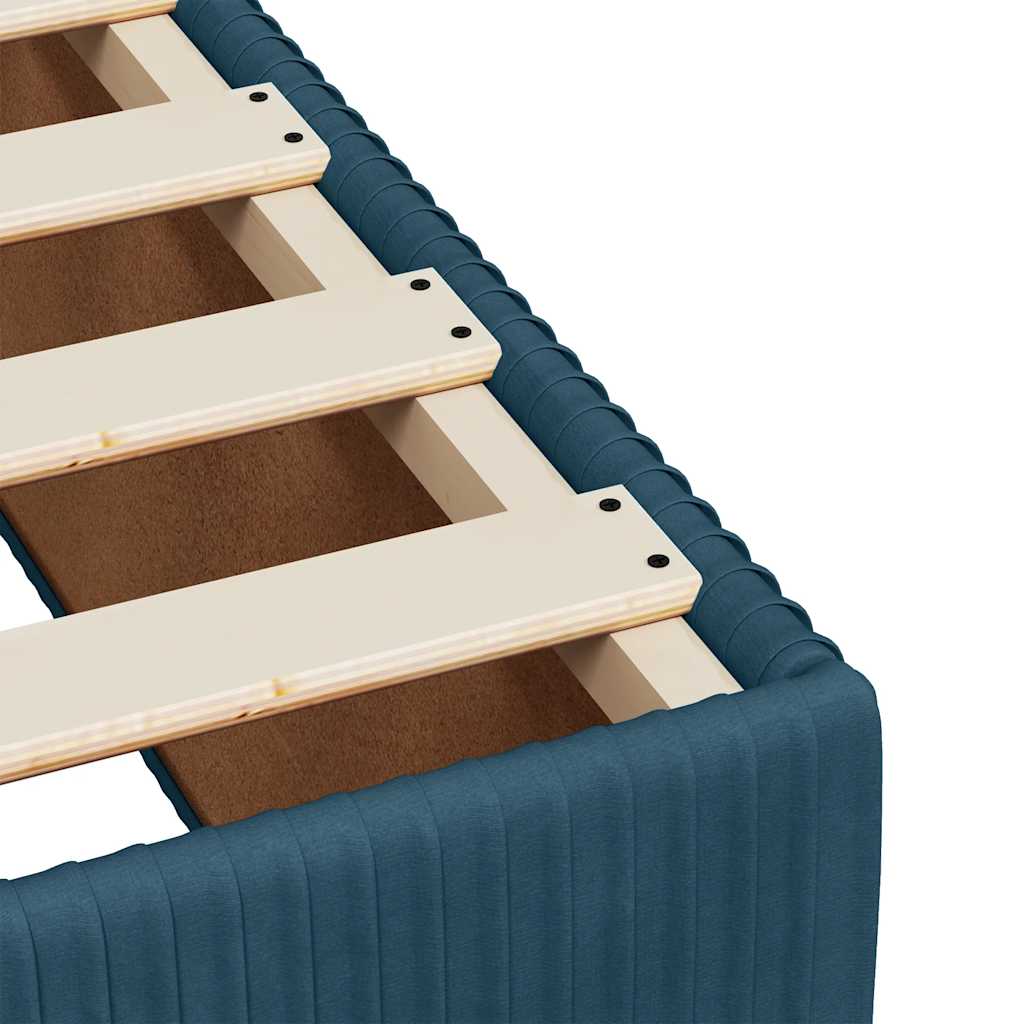 Boxspring met matras fluweel blauw 80x200 cm – afbeelding 11