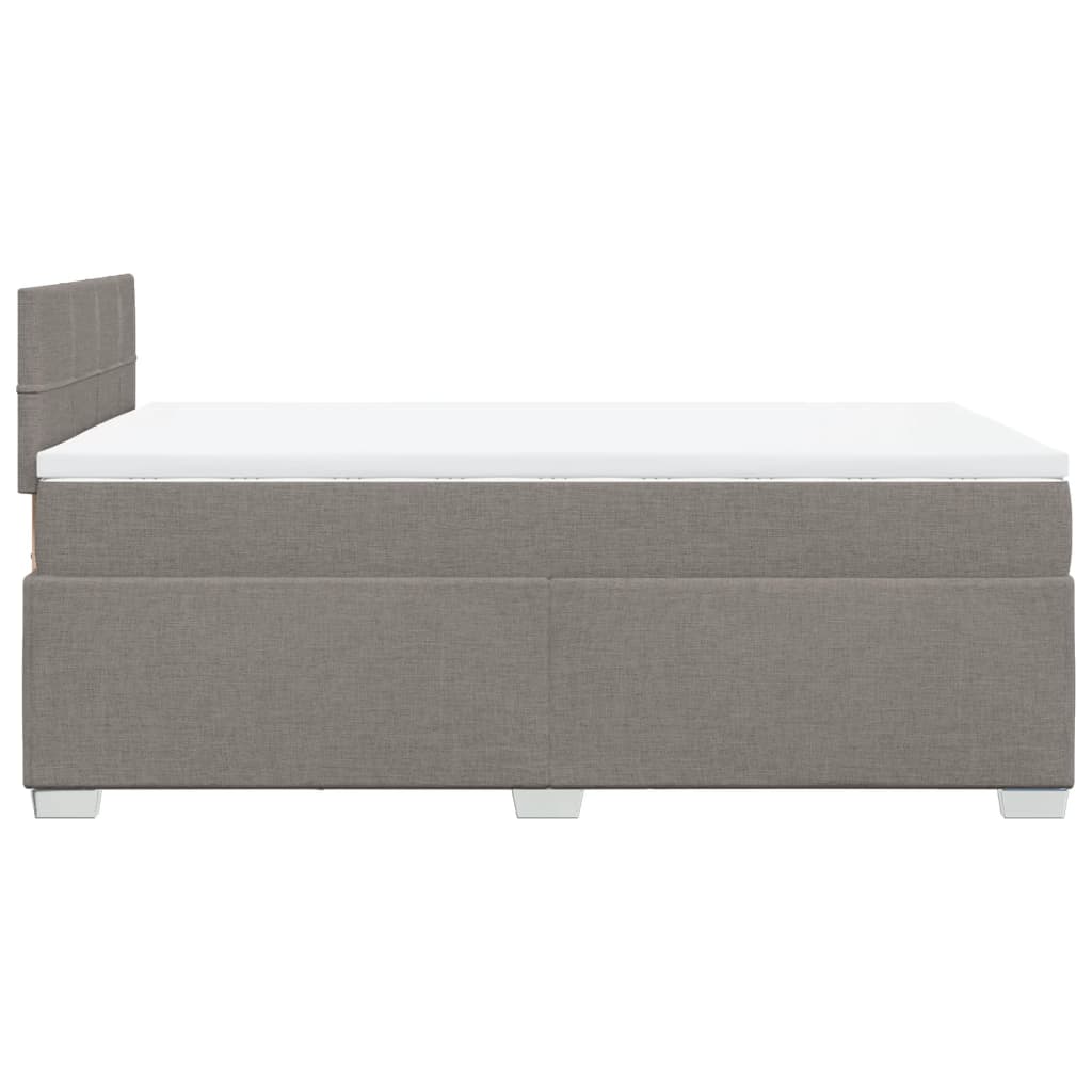 Boxspring met matras stof taupe 120x200 cm – afbeelding 11