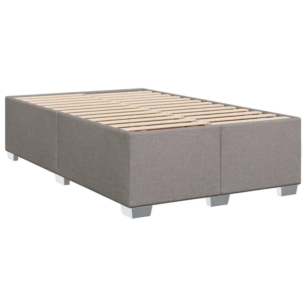 Boxspring met matras stof taupe 120x200 cm – afbeelding 8