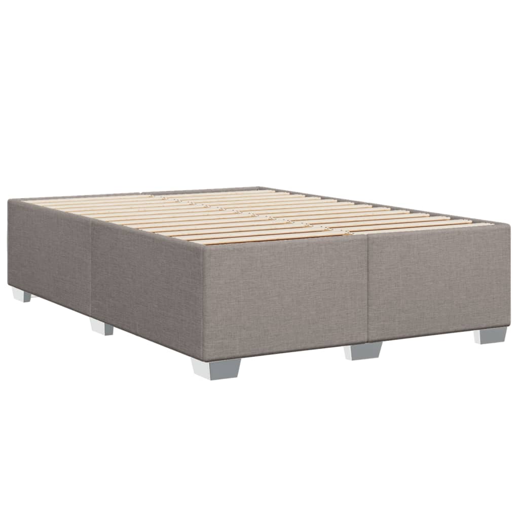 Boxspring met matras stof taupe 160x200 cm – afbeelding 8