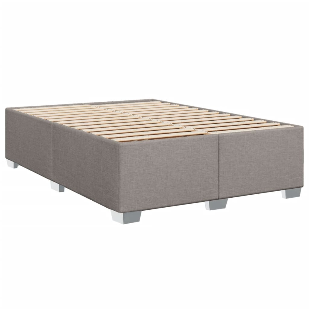 Boxspring met matras stof taupe 160x200 cm – afbeelding 8