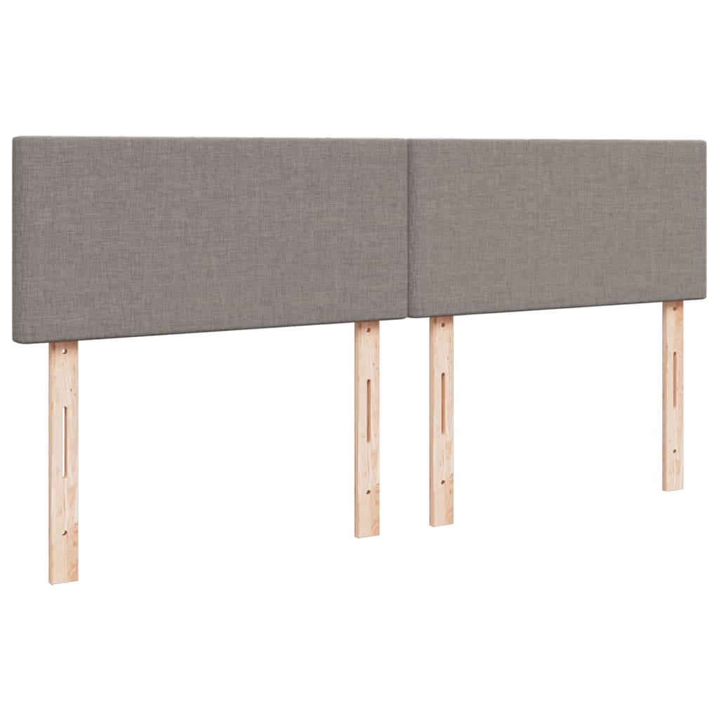 Boxspring met matras stof taupe 180x200 cm – afbeelding 7