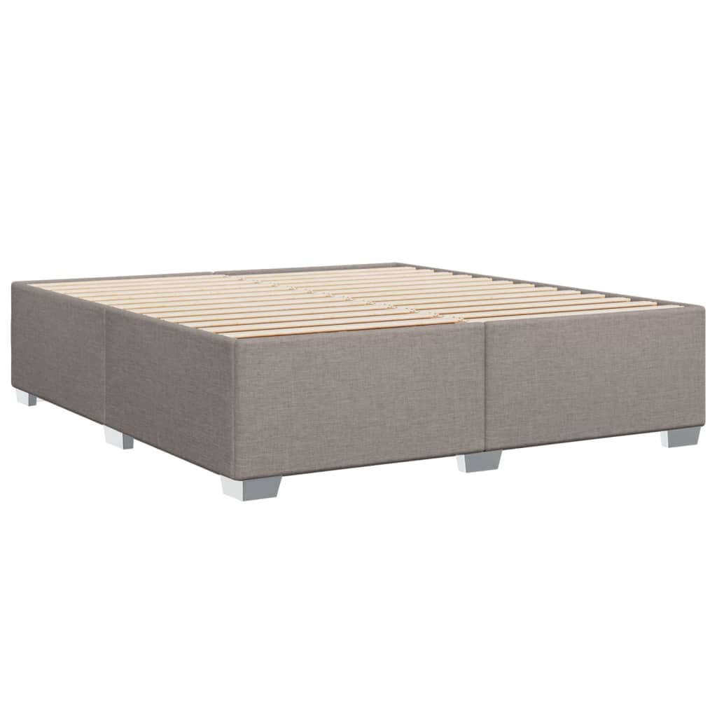 Boxspring met matras stof taupe 180x200 cm – afbeelding 8