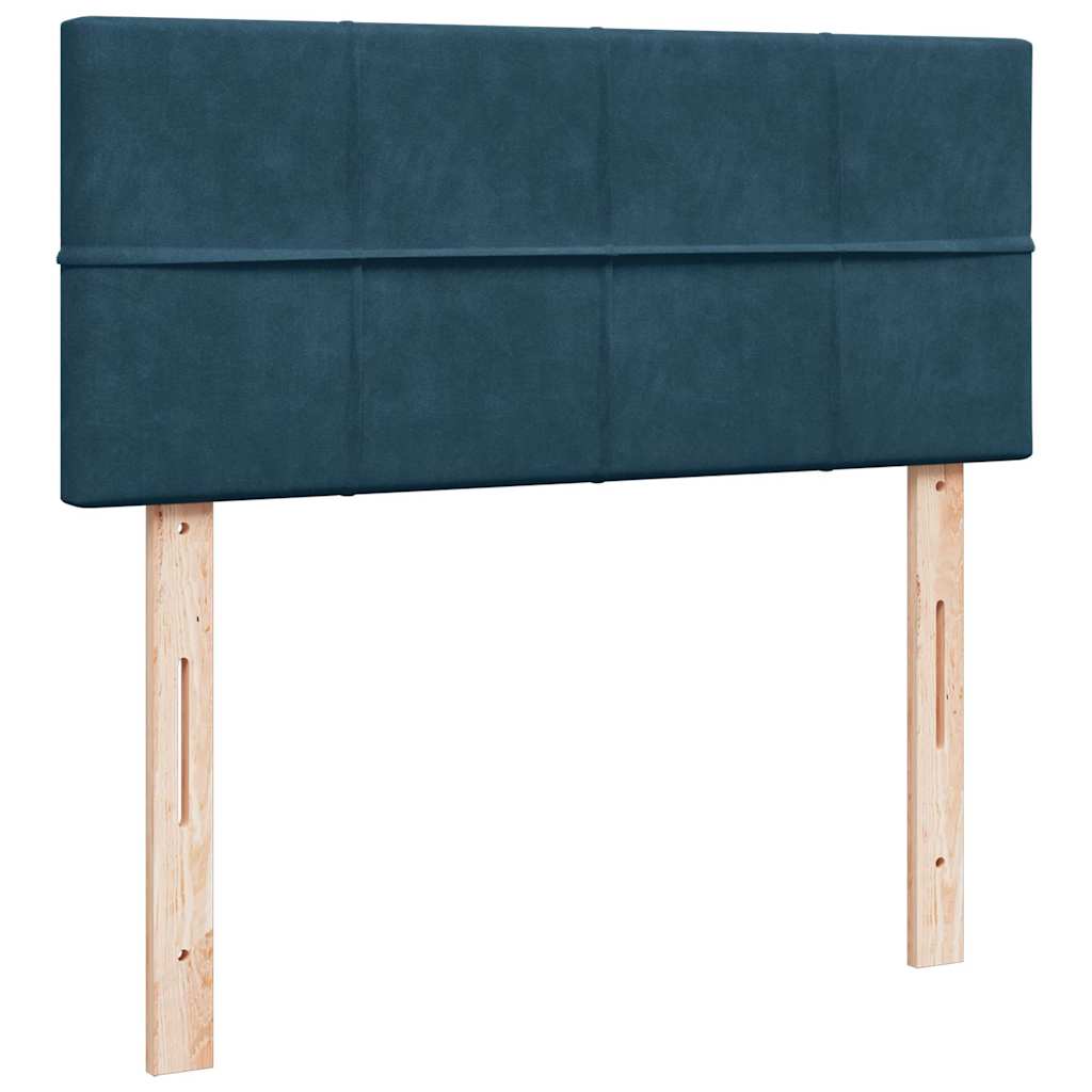 Boxspring met matras fluweel blauw 120x200 cm – afbeelding 10