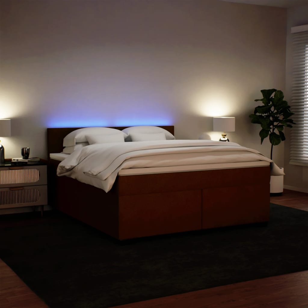 Boxspring met matras fluweel roze 180x200 cm – afbeelding 4
