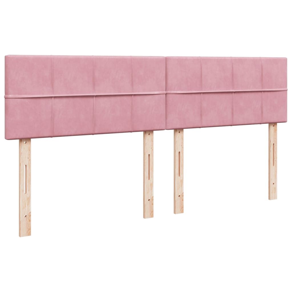 Boxspring met matras fluweel roze 180x200 cm – afbeelding 9