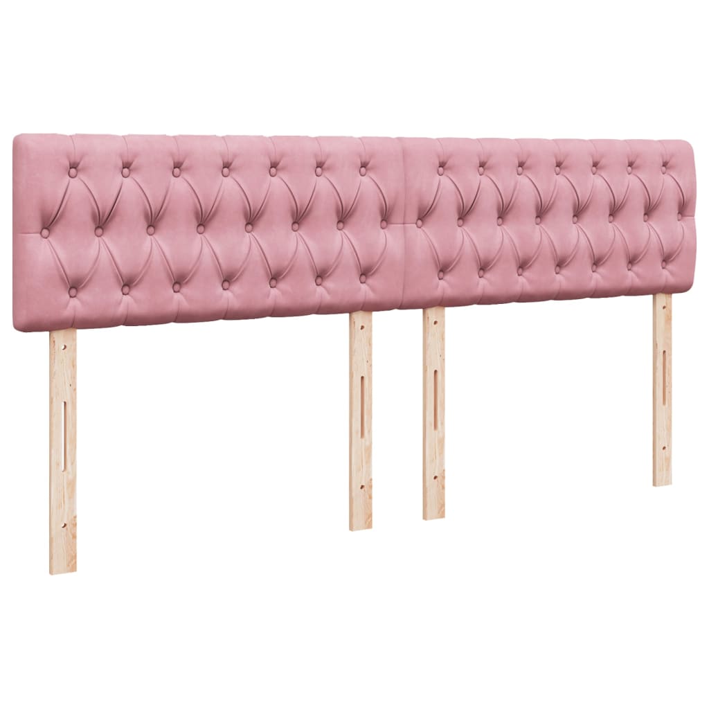 Boxspring met matras fluweel roze 180x200 cm – afbeelding 9