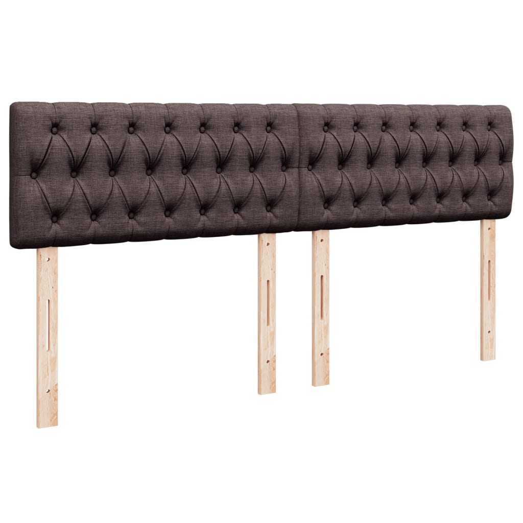 Boxspring met matras stof donkerbruin 180x200 cm – afbeelding 12