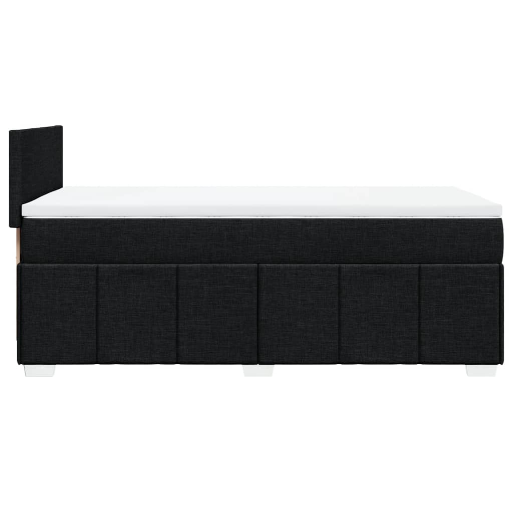 Boxspring met matras stof zwart 90x200 cm – afbeelding 7