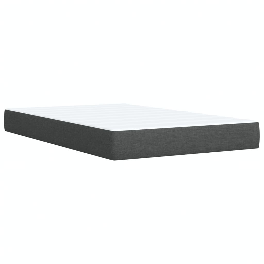 Boxspring met matras stof donkergrijs 120x190 cm – afbeelding 10
