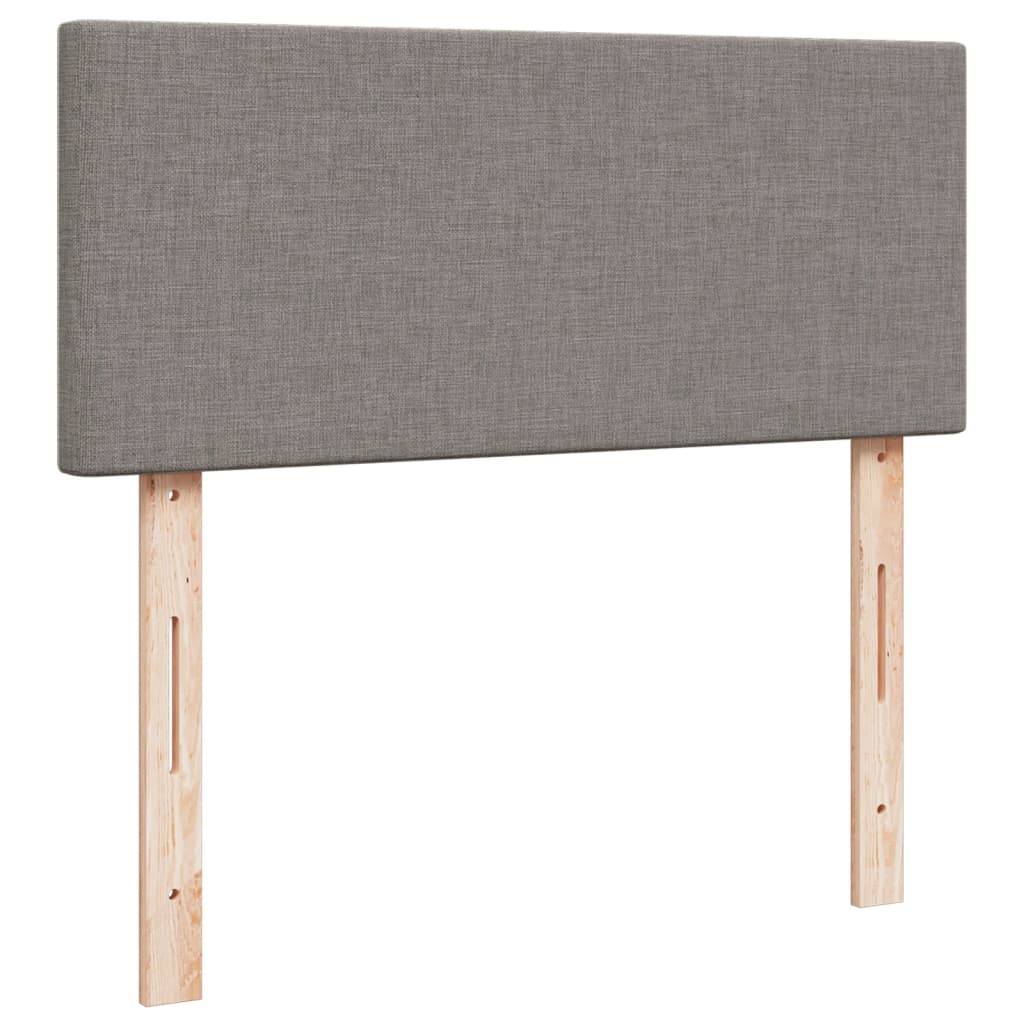 Boxspring met matras stof taupe 120x200 cm – afbeelding 12