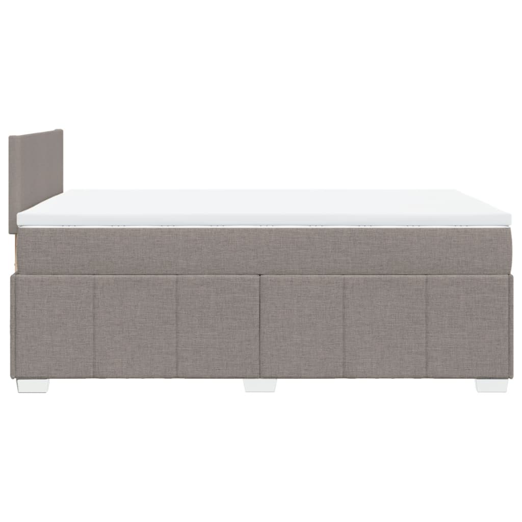 Boxspring met matras stof taupe 120x200 cm – afbeelding 7