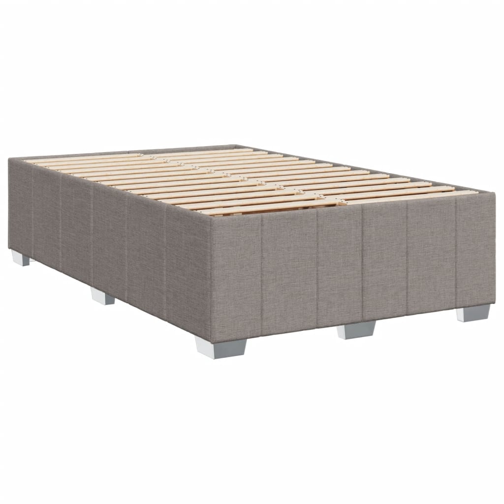 Boxspring met matras stof taupe 120x200 cm – afbeelding 9