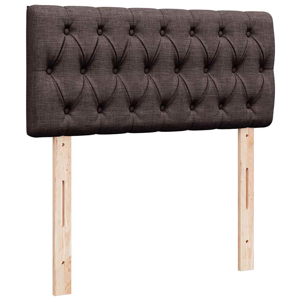 Boxspring met matras stof donkerbruin 100x200 cm – afbeelding 12