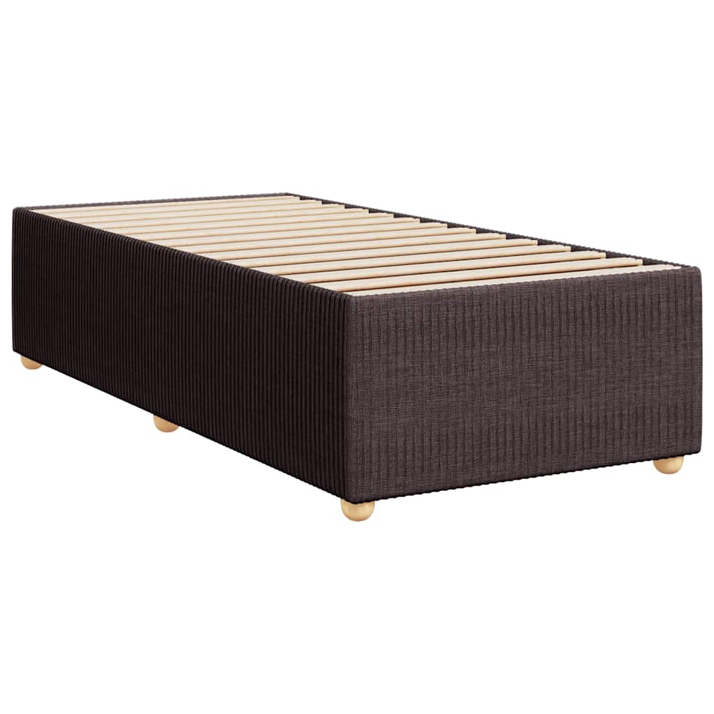 Boxspring met matras stof donkerbruin 100x200 cm – afbeelding 9