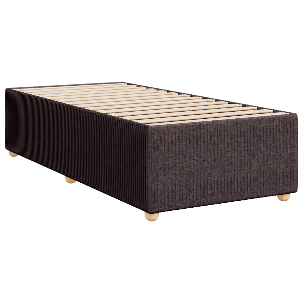 Boxspring met matras stof donkerbruin 100x200 cm – afbeelding 9