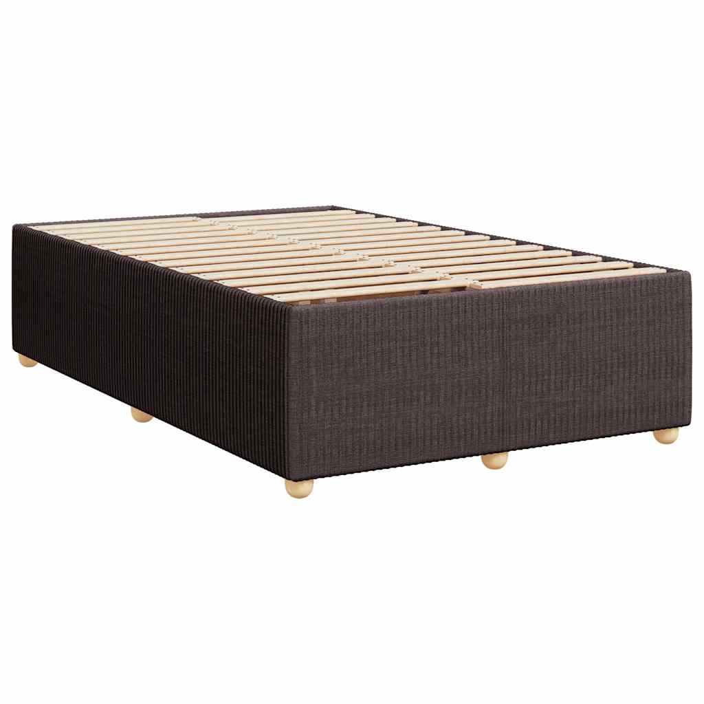 Boxspring met matras stof donkerbruin 120x200 cm – afbeelding 9