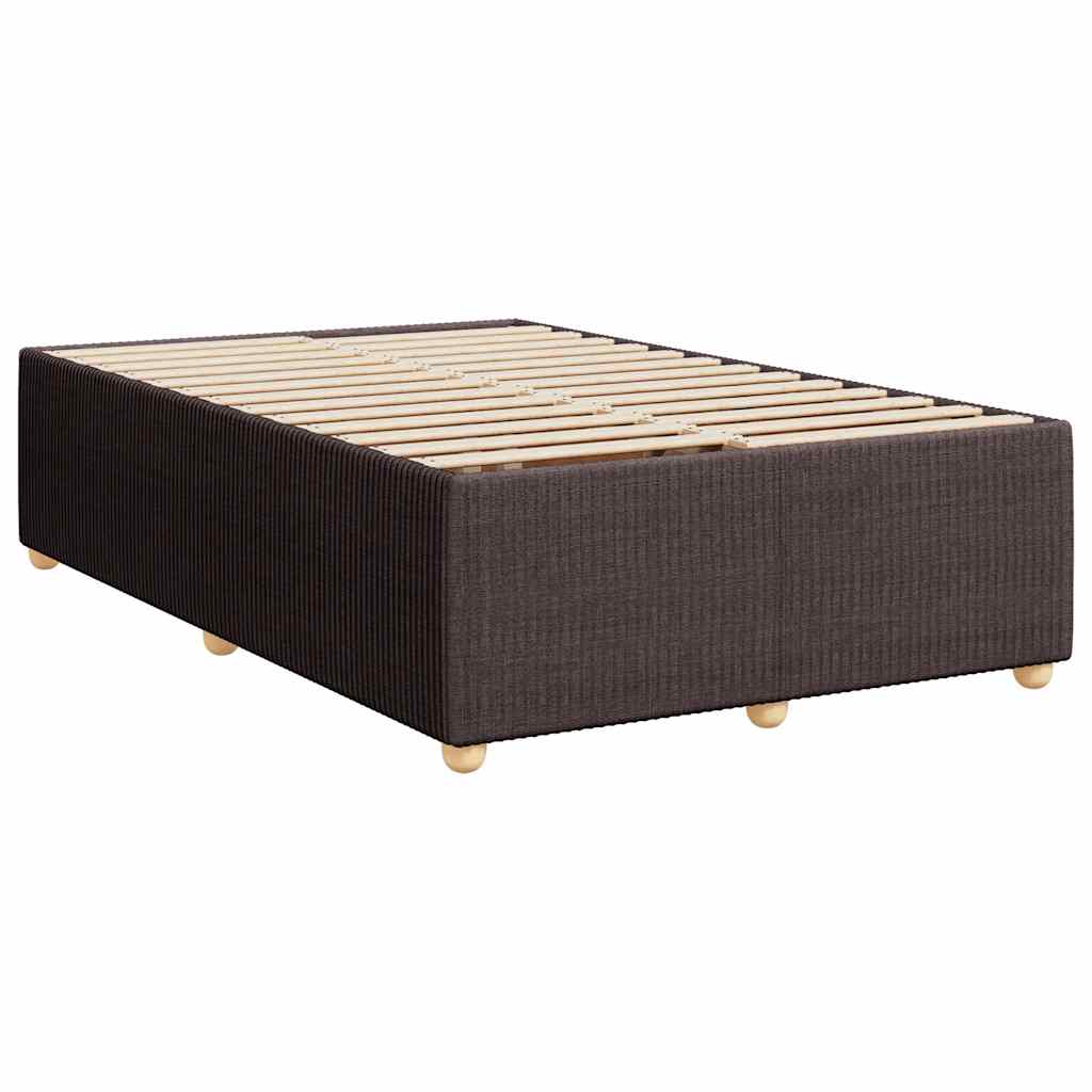 Boxspring met matras stof donkerbruin 120x200 cm – afbeelding 9
