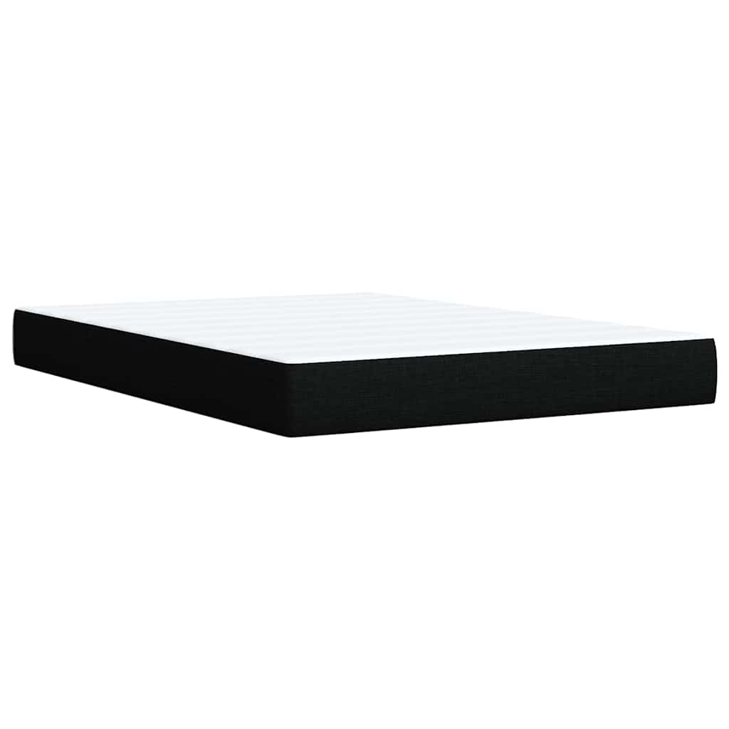 Boxspring met matras stof zwart 140x200 cm – afbeelding 10